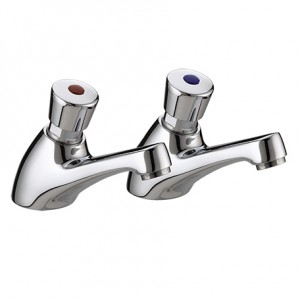 Bristan VANC1/2C Timed Flow Basin Taps Chrome