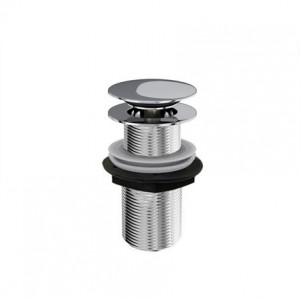 Britton W22 Unslotted Sprung Plug Basin Waste Chrome