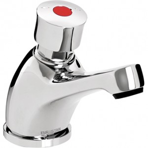 Bristan Z21/2C Time Flowed Soft Touch Basin Tap with Flow Regulator Chrome