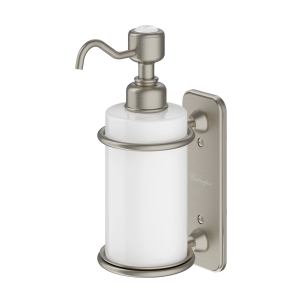 Burlington Wall Mounted Liquid Soap Dispenser Brushed Nickel [A19BNKL]