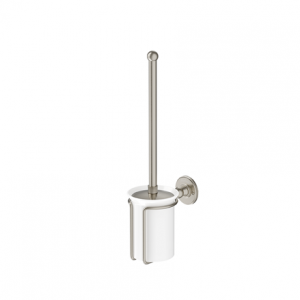 Burlington Wall Mounted Toilet Brush & Holder Brushed Nickel [A8BNKL]