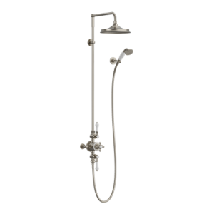 Burlington Avon Thermostatic Exposed Shower Valve (2 Outlets) Brushed Nickel (Shower Head NOT Included) [BAF3SBNKL]