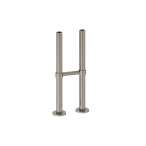 Burlington Stand Pipes with Horizontal Support Bar (Pair) Brushed Nickel [W7BNKL]