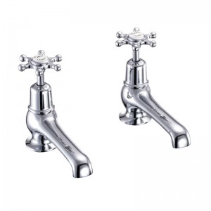 Burlington BI2 Birkenhead Basin Pillar Tap 5(in) Chrome (White Indicies)