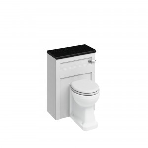 Burlington W60W 600mm WC Unit with Concealed Cistern & Ceramic Lever Matt White (Worktop/ BTW WC Pan/Toilet Seat NOT Included)