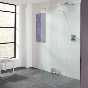 Lakes LK810-020S Walk-In Cannes 8mm Frameless Shower Panel 200x2000mm (Side Panel NOT Included) 