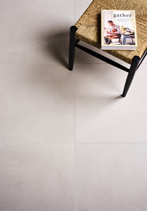 CaPietra Dorset Porcelain Floor & Wall Tile (Satin Finish) White 800 x 800 x 10mm [7997]