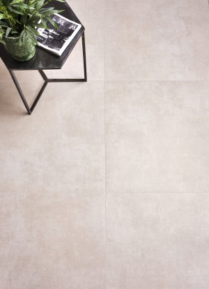 CaPietra Loft Porcelain Floor & Wall Tile (Satin Finish) Pearl 600 x 600 x 10mm [8000]