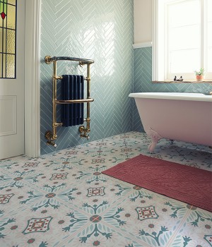 CaPietra Cabana Porcelain Floor & Wall Tile (Matt Finish) Flamingo Tree 200 x 200 x 10mm [13404]