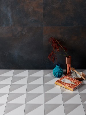 CaPietra Parisian Cafe Porcelain Floor & Wall Tile (Matt Finish) Tri Dove Grey 200 x 200 x 8mm [7334]