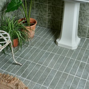 CaPietra Reformed Composite Stone Floor & Wall Tile (Tumbled Finish) Forest Green 250 x 60 x 15mm [13003]