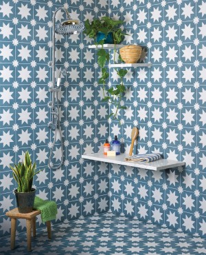 CaPietra Memphis Porcelain Floor & Wall Tile (Matt Finish) Denim 200 x 200 x 8mm [7940]