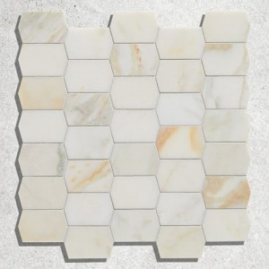 CaPietra Palazzo Oro Marble Floor & Wall Tile (Honed Finish) Picket Mosaic 340 x 303 x 10mm [9147]