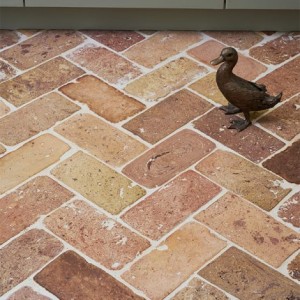 CaPietra Recycled Pavers Floor Tile (Reclaimed Finish) Terracotta Brick 250 x 125 x 25mm [7959]