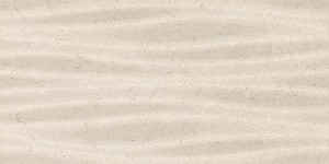 Craven Dunnill CD6FK2 Fellstone Ivory Waves Decor Wall Tiles 600x300mm