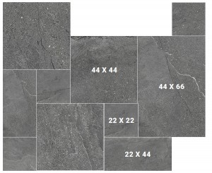 Craven Dunnill Malvern Stone Module Floor Tile - Pack Covers 0.87m2 Dark (Module Pack) [CDCO740]
