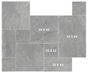 Craven Dunnill Malvern Stone Module Floor Tile - Pack Covers 0.87m2 Grey (Module Pack) [CDCO741]