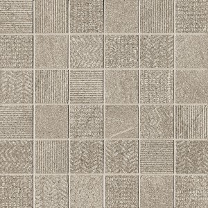 Craven Dunnill Hartington Mosaic Mix Wall Tile 300 x 300mm Taupe (Single) [CDLG110]