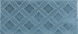 Craven Dunnill Ambience Blue Steel Decor Wall Tile 250x110mm (Box of 38) [CDR168]