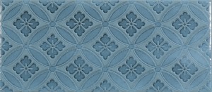 Craven Dunnill CDR168 Ambience Blue Steel Decor Wall Tile 250x110mm