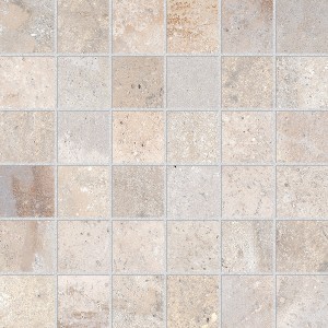 Craven Dunnill CDN3G7 Firestone White Mosaic Floor Tile 300x300mm