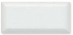 Craven Dunnill Petit Bevel Brick White Wall Tile 150x75mm (Box of 60) [REN130]