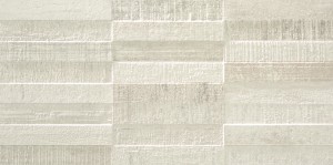 Craven Dunnill Tekture Cream Share Decor Wall Tile 595x295mm (Box of 7) [CDCO595]