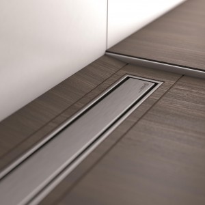 Wedi 676900026 Fundo Channel Frame 700mm incl. Standard 700mm Fundo Channel Cover Brushed Stainless Steel