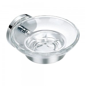 Flova Coco Glass Soap Dish Chrome [CO8906-14]