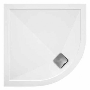 TM UK Elementary Quadrant Shower Tray 800mm White [D250800QUAD]