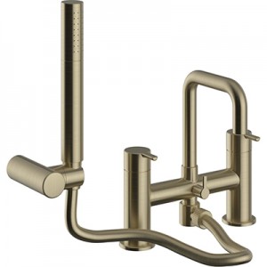 Heritage Dartmouth Bath Shower Mixer Brushed Brass [TDACBB02]