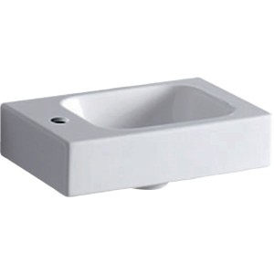 Geberit iCon Hand Basin 38cm One right hand tap hole - White [124736000]