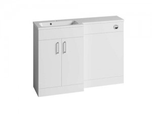 Tavistock DC12041 Nexus 60cm L Shape Back to Wall Unit - White (back to wall unit only)