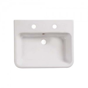 Tavistock Lansdown Basin 57.5 x 12h x 39cm. Two tap hole - White [DC14001]