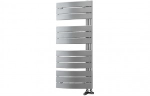 Quarona Curved Panel Ladder Radiator (550x1080x49mm) - Chrome [PLUM102998]