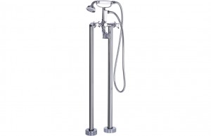 Bergamo Floor Standing Bath/Shower Mixer - Chrome [PLUM105734]