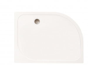 Merlyn MStone Left Hand Offset Quadrant Shower Tray with Waste 1000x800mm White [D108QL]