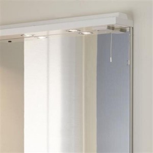 EASTBROOK 1.274 Faro 80cm Wave Action Cornice White (Cabinet / Mirror Not Included)    