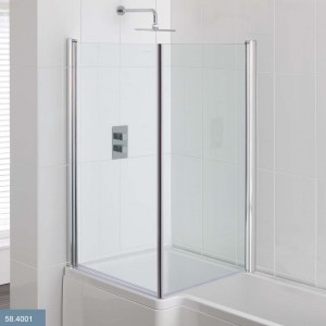 Eastbrook 58.4001 Quantum Type 1 Bath Screen 840 x 840mm Silver