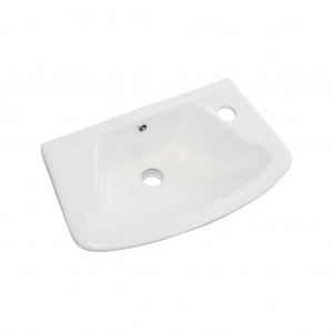 Eastbrook 75.0008 Loire Cloakroom Basin 350mm 1 Taphole Right Hand White (Brassware NOT Included)