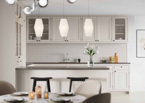 Fibo Kitchen Splashback Board 900 x 600mm (Tile Size 200 x 40mm) Warm Grey [KB900/5200-KLM0420]