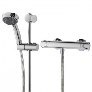 Triton 349370 Dene Cool Touch Bar Mixer Shower with Riser Rail Kit