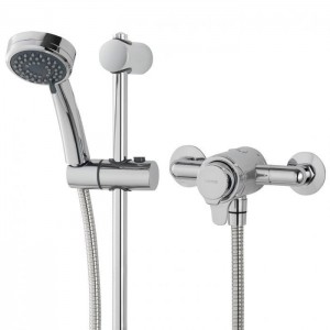 Triton 349373 Dene Concentric Exposed Mixer Shower with Riser Rail Kit