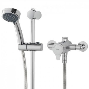 Triton 349374 Dene Sequential Exposed Mixer Shower with Riser Rail Kit