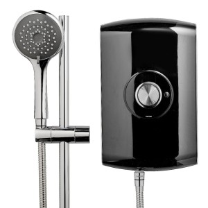 Triton 349393BK Amore Electric Shower 9.5kw Matt Black Gloss