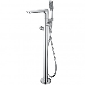 Flova ALFMBSM Allore Floorstanding Thermostatic Single Lever Bath & Shower Mixer/Shower Set Chrome