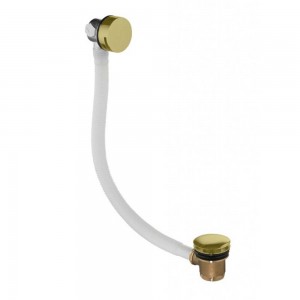 Flova Bath Overflow Filler with Clicker Waste Brushed Gold [BG-BF1865]