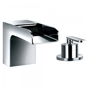 Flova CA2HBF Cascade 2-Hole Bath Filler Chrome