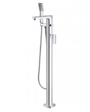 Flova DEFMBSM Dekka Floorstanding Tall Bath & Shower Mixer/Shower Set Chrome