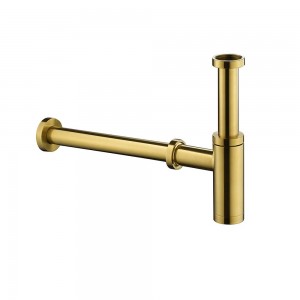 Flova Minimalist Bottle Trap and Pipe Brushed Gold [BG-MB9235]